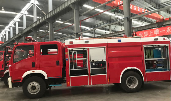 Howo 4 Ton Fire And Rescue Vehicles With Water Foam Multifunctional