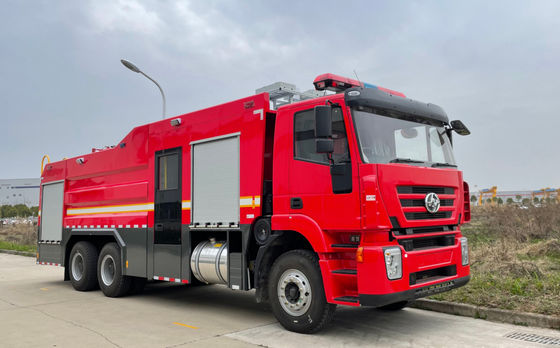 Professional Heavy Rescue Fire Trucks 6X4 10000L With Water And Foam