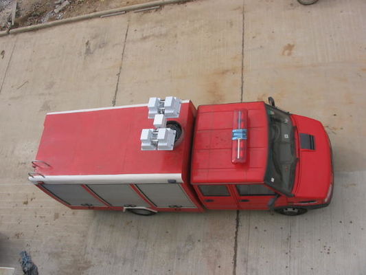 130hp 4x2 Emergency Rescue Fire Truck , Small Fire Tender With Fire Fighting Equipments