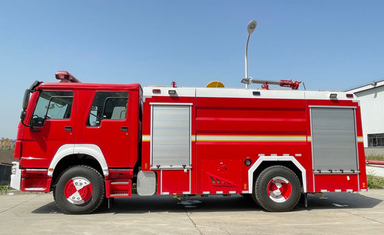 HOWO 8000L Foam Fire Truck 6x4 For Landscape Imigation Road Spraying