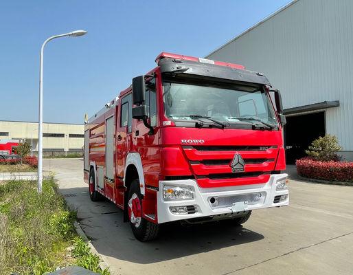 Caminhão de bombeiros de espuma de 8 toneladas HOWO 228kw 6x4 para resgate de emergência de combate a incêndio