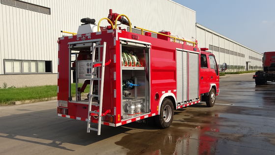 96KW Mini Rescue Fire Trucks With Water Foam Powder Multifunctional