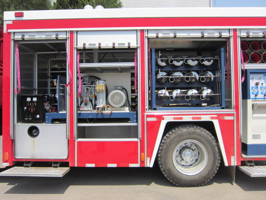 ISUZU Rapid Response Gas RC Fire Truck Red Color For Emergency Rescue