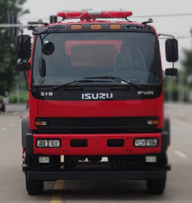 Caminhão de bombeiros tanque de água resistente 240HP 6 rodas 10T cor vermelha